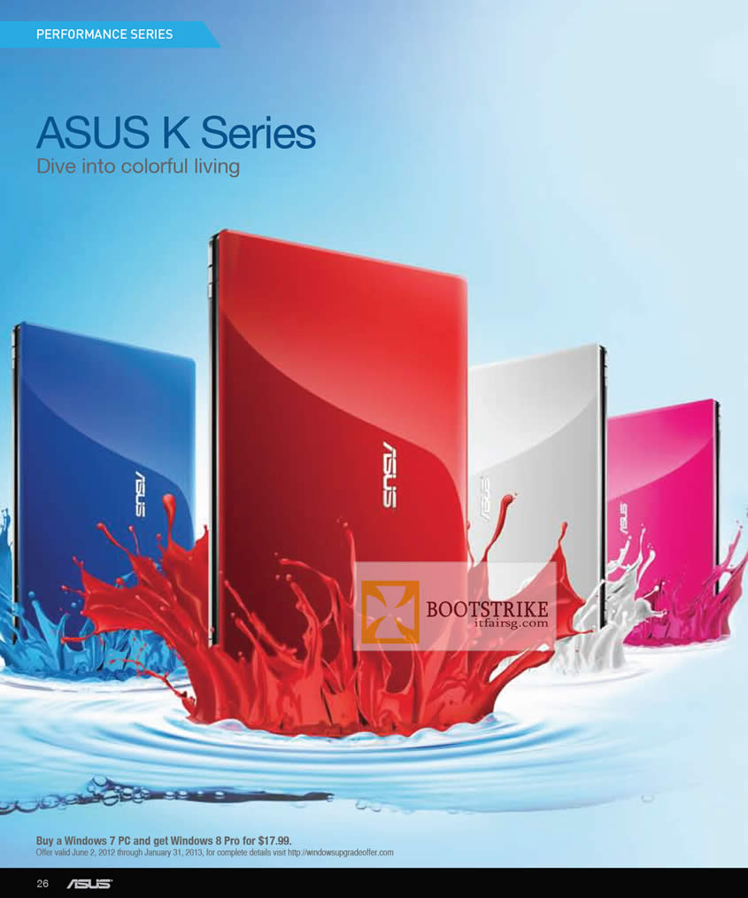 COMEX 2012 price list image brochure of ASUS Notebooks K Series