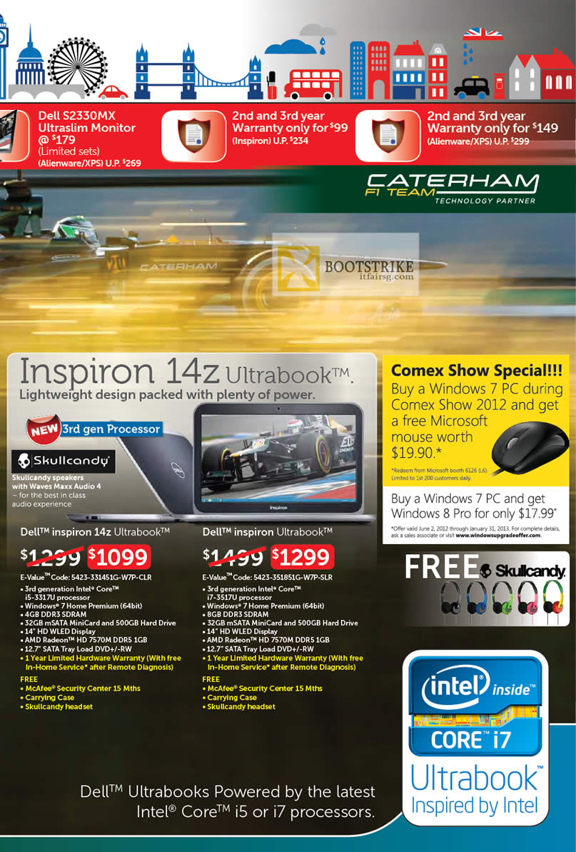 COMEX 2012 price list image brochure of Dell Reseller Notebooks Inspiron 14z Ultrabook, Inspiron Ultrabook