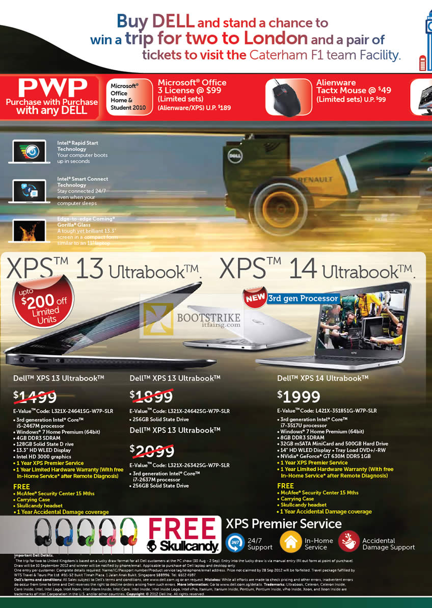 COMEX 2012 price list image brochure of Dell Reseller Notebooks XPS 13 Ultrabook, XPS 14 2