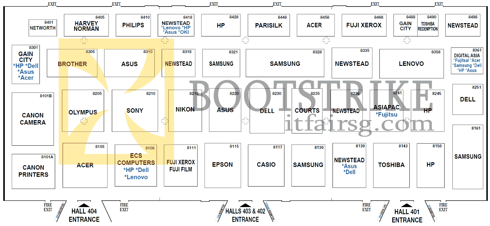 COMEX 2012 price list image brochure of Floor Plan Map Suntec Level 4