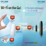 TP-Link Networking Nano Router TL-WR702N, Battery 3G TL-MR3040, MR3020, USB HSUPA Adapter MicroSD