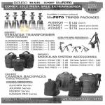 MeFoto Tripod Packages, Versatile Transformer, Modular System Accessories, Camera Backpacks