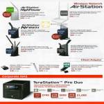 Networking Wireless AirStation HighPower Routers AirStation NFiniti N150 N300 Giga N600 N450, NAS Terastation Pro Duo