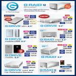 G Raid External Storage G Drive, Mini, Mobile USB, Raid, Aluminium, Thunderbolt