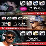 Headsets Street Series Tank, Phoenix, Matador Drifter Series