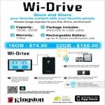 Kingston Wi Drive Wireless Storage Expansion