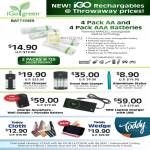 IGo Green AA AAA Battery Ramcell, Charger, Toddy Cloth, Wedge