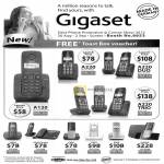 Gigaset Phones A120 A220 DUO TRIO, AS10, A590 Combo, C300, C610, E500, SL400A