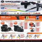 Vanguard Tripods Quovio, Up-Rise II, Pampas II, TBH, Carbon Fiber Abeo, Alta