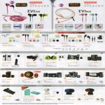 Sensonic Earphones, Zip Cable, Speakers, USB Hub, Card Reader, Webcam