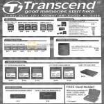 Transcend SD Flash Memory Cards, MicroSD, CompactFlash, External Storage StoreJet, SSD, USB Card Reader