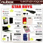 Nubox Apple Accessories Case, Dexim Car Charger, Gosh, X-Doria, Klipsch S4i Earphones, Skech, Lifeproof