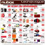 Nubox Apple Accessories Cases Griffin Belkin Uniq, Jays Earphones, Jaybird SB2 Bluetooth Headset, Bose IE2, Jawbone Jambox, LunaTik, Jabra