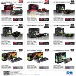 Powermatic Video Graphic Cards Afox Radeos 7850, 6570, Nvidia GTX550, GT610, GT640, ECS GT610, GTX580