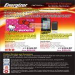 Energizer Battery Chargers XP1000KT Hello Kitty, AP1201 Case