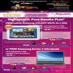 IKnow MyRepublic 100Mbps Pure Bundle Fibre Broadband Free Samsung Galaxy Note 10.1, Samsung Series 5 Ultrabook