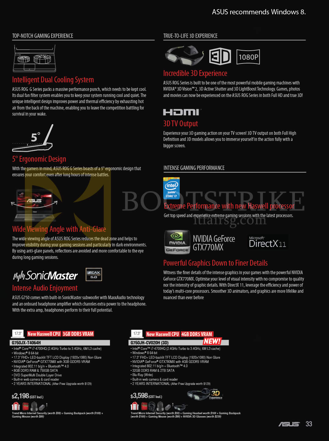 COMEX 2013 price list image brochure of ASUS Notebooks ROG Series G750JX-T4064H, G750JH-CV020H