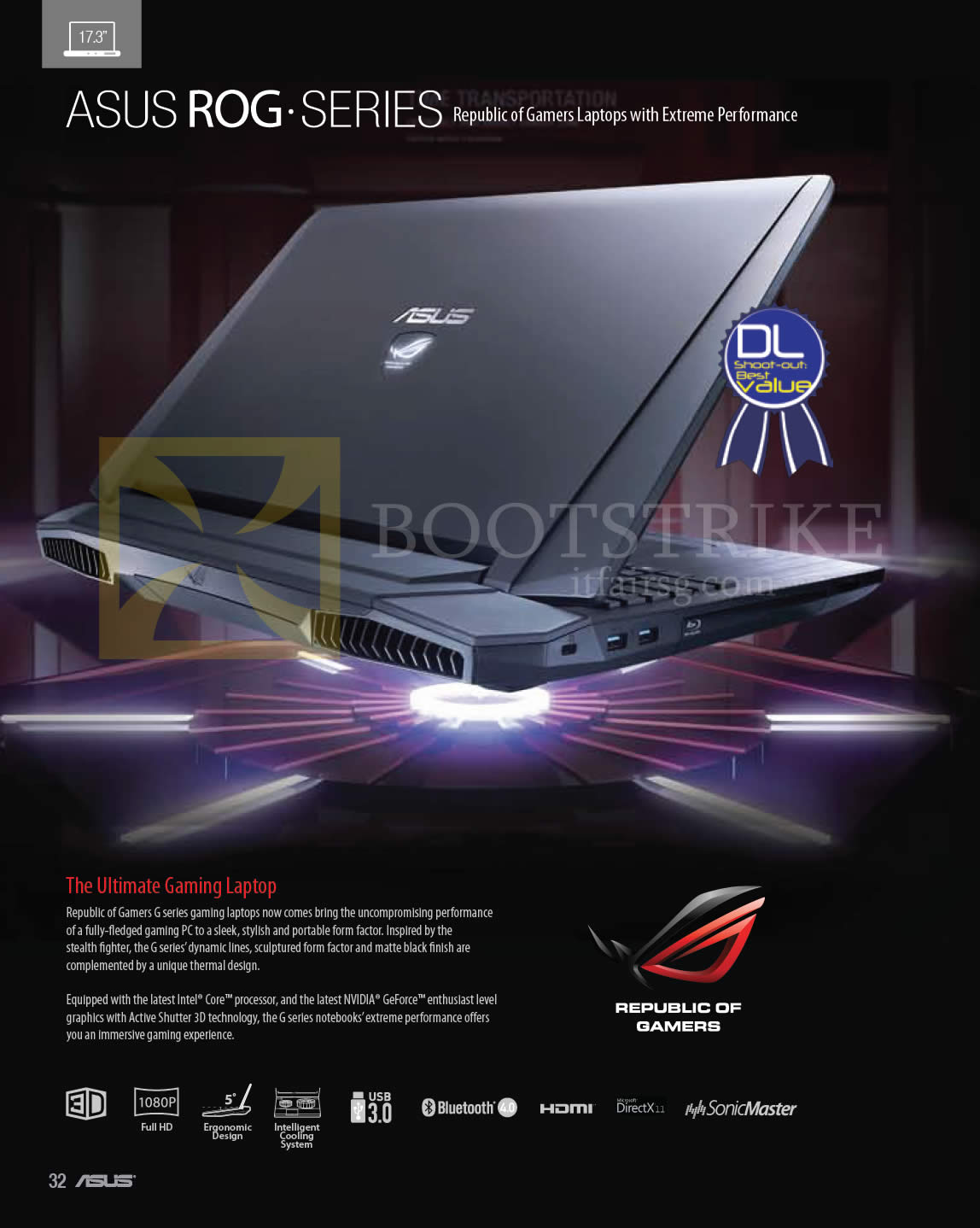 COMEX 2013 price list image brochure of ASUS Notebooks ROG Series