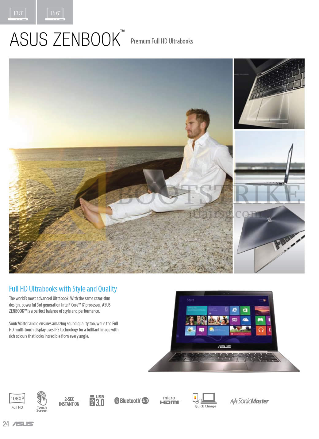 COMEX 2013 price list image brochure of ASUS Notebooks Zenbook