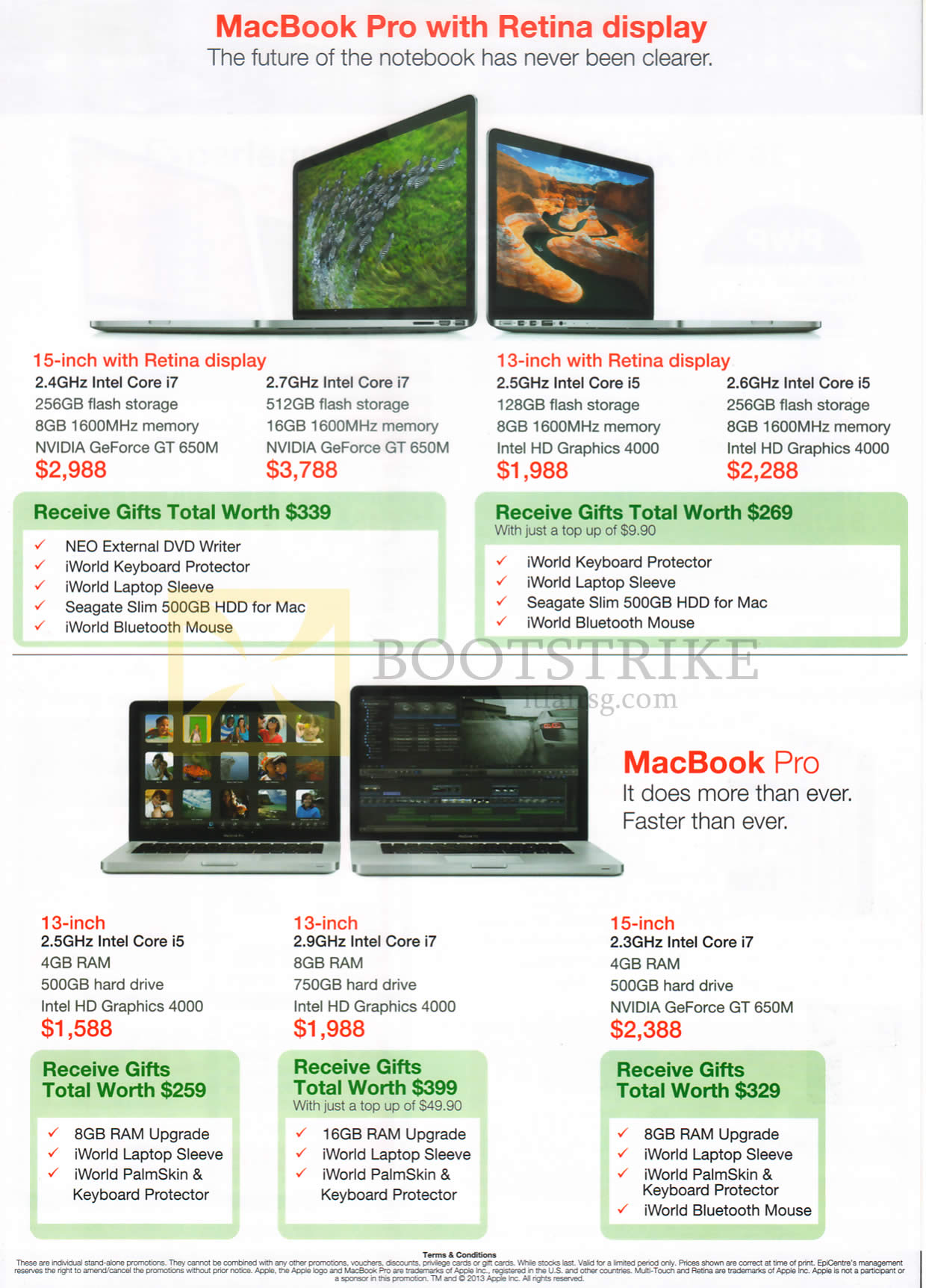 COMEX 2013 price list image brochure of EpiCentre Apple Macbook Pro Notebooks