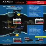 Media Players PlayOn HD3 ACR-PV73901 2TB 3TB, PlayOn HD2 Mini ACR-PV73920, Keyboard, Wifi Dongle