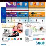 Networking HomePlug Features Comparison Table, IPCam WIPC408HD, Wireless Repeater WL559E