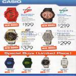 Watches G-Shock GA-110AC-4DR, Baby-G BGA-153M-1BDR, Edifice EFR-528RB-1ADR, Sheen SHN-5008D-7ADR