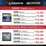 Kingston SDHC Memory, Flash Memory