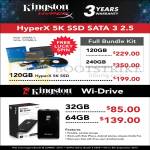 Kingston SSD HyperX 5K Sata 3, Wi-Drive