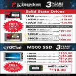 Kingston SSD, Crucial M500