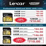 Lexar SDHC Flash Memory 16GB 32GB 64GB