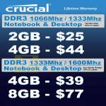 RAM Memory Crucial DDR3