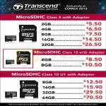 Transcend MicroSDHC Flash Memory