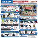 Prolink USB Hubs, Mouse, Keyboards, Speakers,LED Monitor, Wireless Pointers, Presenter, Sharehub Device Servers