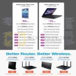 Fibre Broadband Pure, Samsung Galaxy Tab 8.0, Dell Inspiron 14 Notebook, ASUS Routers N56U N66U AC56U AC66U