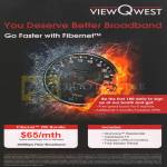 ViewQwest Broadband Fibernet 200 Bundle, First 100 Special