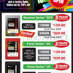 Corsair SSD Neutron Series GTX, Force Series GS, Force Series LX