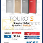 HGST Touro S External Storage Drive 1TB