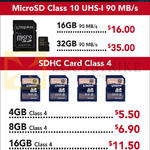 Lexar MicroSD Class10 UHS-1, SDHC Class 4