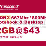 Transcend DDR2 RAM Memory