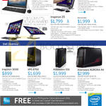 Desktop PCs AIO Inspiron 20 3000, XPS 27, Inspiron 23, Inspiron 3000, XPS 8700, Alienware X51, Aurora R4