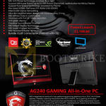 AIO Desktop PC AG240 Gaming Features