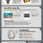 Charge N Redeem, Sure-Win Lucky Dip, Instalment Payment Plan Gift Redemption