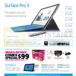 Microsoft Surface Pro 3 Tablet, Surface 2, Grab N Go Pack