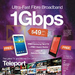 MyRepublic 1Gbps 49.99 Fibre Broadband Free Samsung Galaxy 3 7.0 Or Xiaomi Redmi Or 100 Off Selected Phones