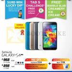 Sure-Win Lucky Dip, Tab S Challenger, Free Ice Cream, Galaxy S5