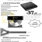 Unknown Transcend Slim External Writer, Extra Slim 8x DVD External Writer TS8XDVDS-K, TS8XDVDRW-K