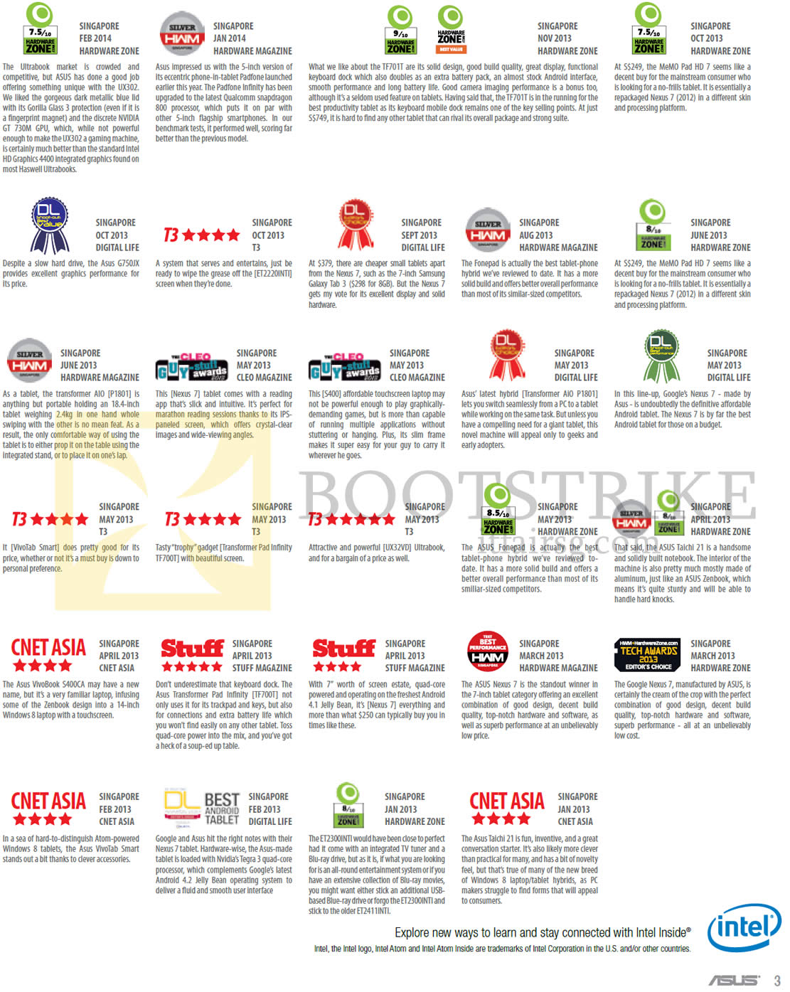 COMEX 2015 price list image brochure of ASUS Notebooks Awards Page 2