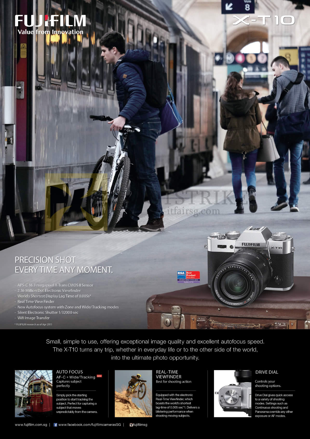 COMEX 2015 price list image brochure of Fujifilm Digital Camera X-T10 Features