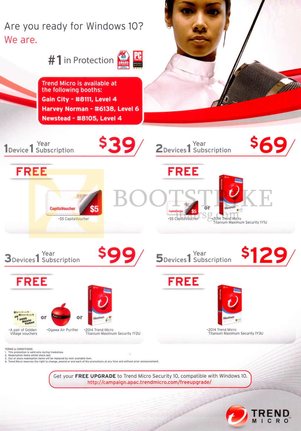 COMEX 2015 price list image brochure of Trend Micro Security Software, Titanium Maximum Security